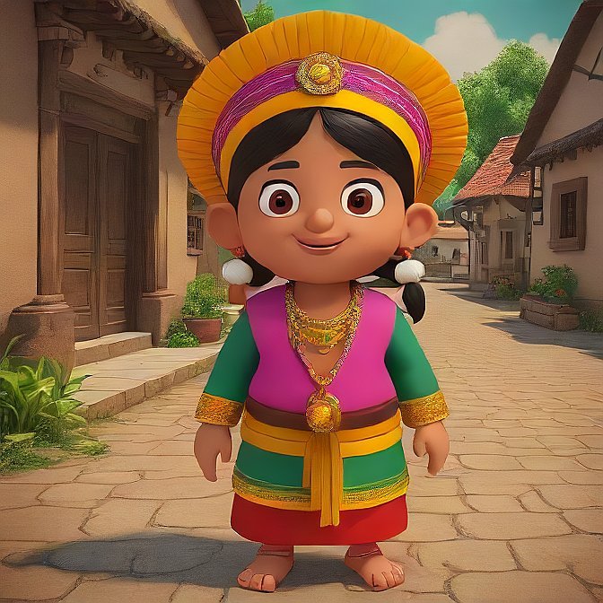 3D cartoon character art